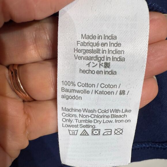 J. Crew Navy Tie Back Blouse Sz M NWT - Picture 6 of 12